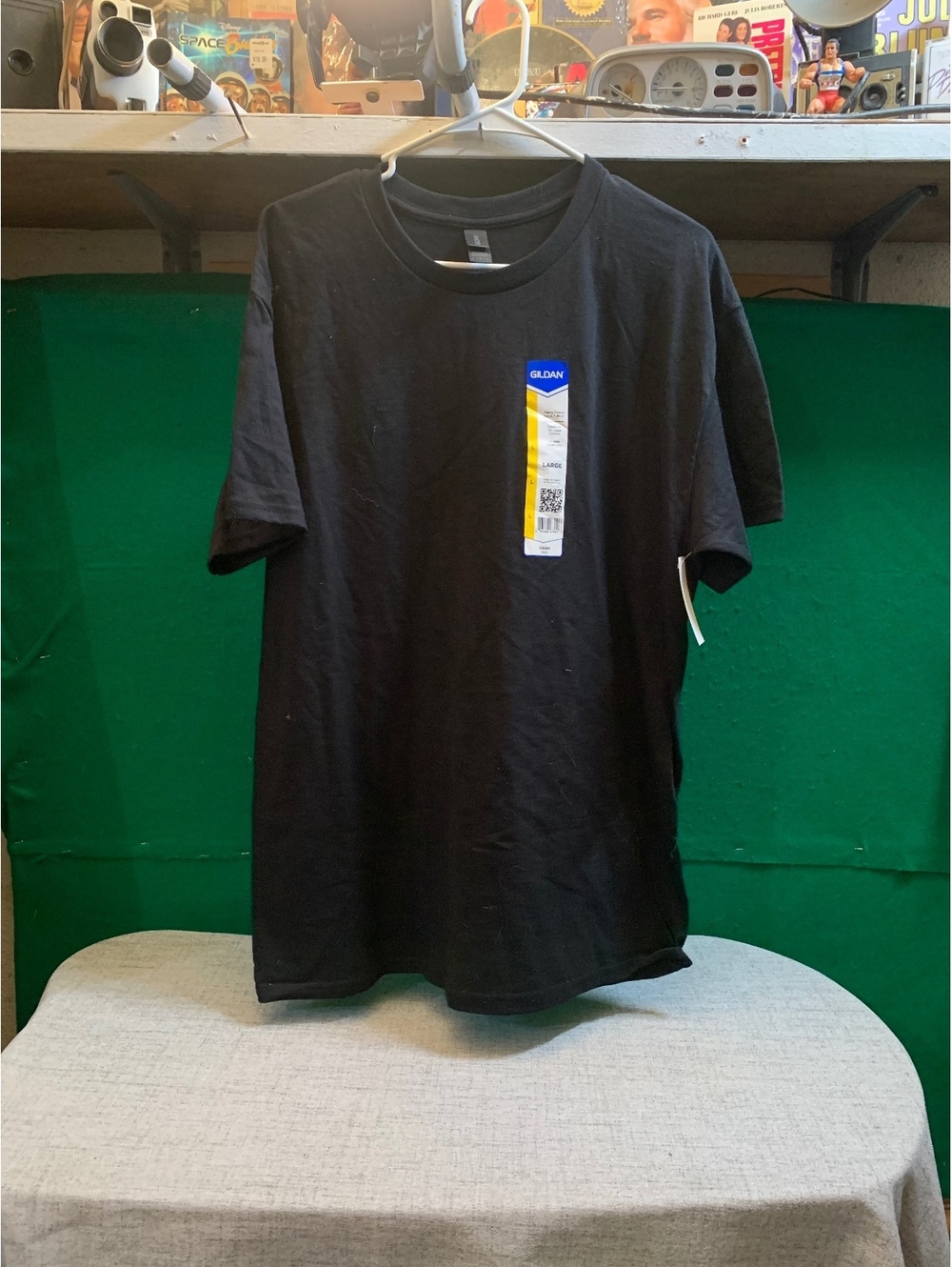 Gildan Black Short Sleeve T Shirt Size Large